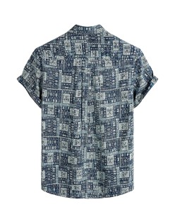  Print Clothes Supplier Beach Hawaiian Floral Men Shirts