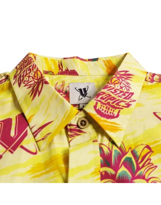 Sublimation Hawaiian Aloha Shirts Colourful Printed Short Sleeve Hawaiian Shirts