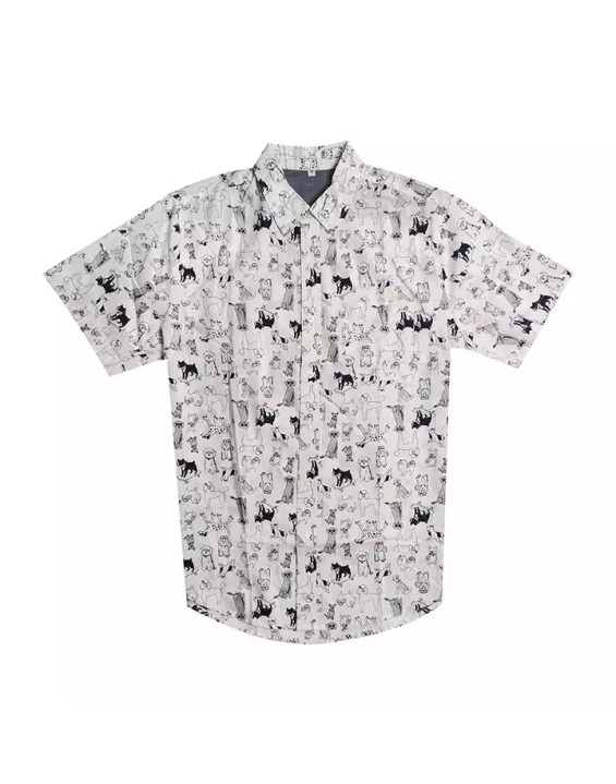 Design Print Shirts Short Sleeve Breathable Button Up Summer Wear Hawaiian Shirts