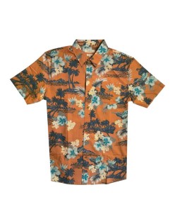 2023 New Design  Print Second Hand Red Skull Hawaiian Shirt For Men