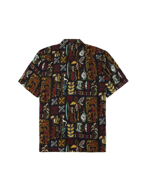 New Arrival  Printed 100% Rayon Viscose Casual Men Tiki Hawaiian Shirt