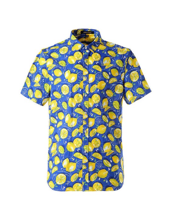 Clothing Casual Hawaii Shirts Polyester Printing Shirts Vacation Summer Beach Floral Shirts