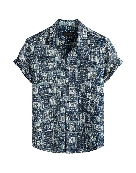  Print Clothes Supplier Beach Hawaiian Floral Men Shirts