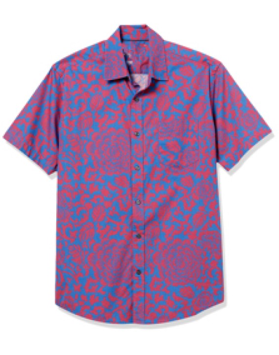 Men's Hawaiian Shirt Quick Dry Tropical Aloha Shirts Short Sleeve Beach Holiday Casual Shirts