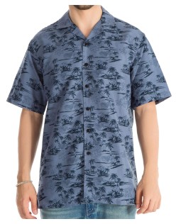 Men's Hawaiian Shirt Quick Dry Tropical Aloha Shirts Short Sleeve Beach Holiday Casual Shirts