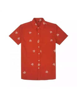 Design Print Shirts Short Sleeve Breathable Button Up Summer Wear Hawaiian Shirts