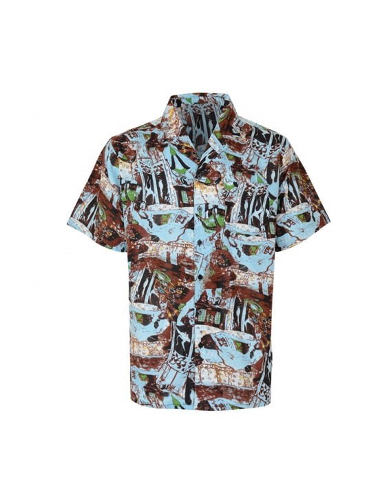 New Pattern Good Quality Man'S Fashion Skull Holiday Hawaiian Shirt