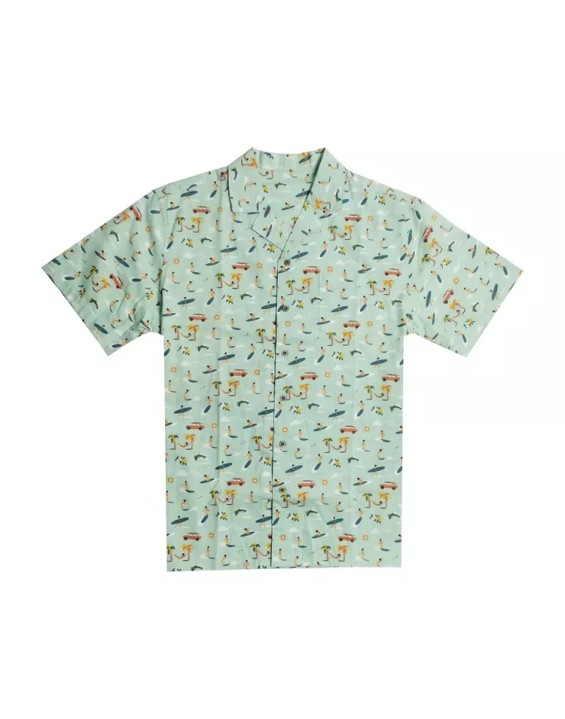 Short Sleeve Button Shirts Cartoon Hawaii Shirts