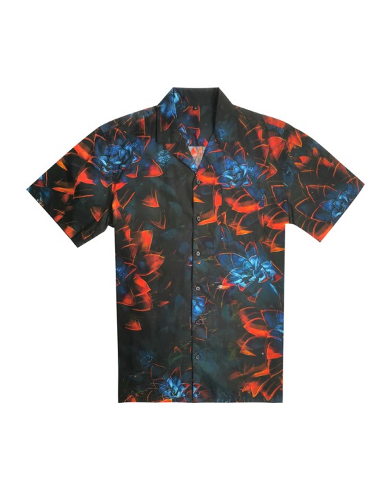 Latest Design Printed Casual Hawaiian Shirts Manufacture In Stock