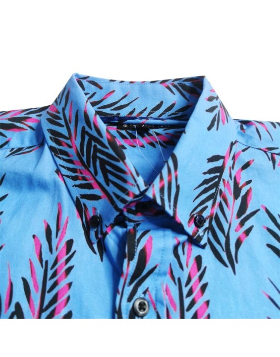 Beach Shirt Digital Print 100% Cotton Hawaiian Shirt