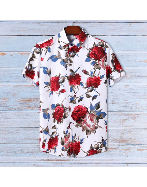 Vacation Cotton  Aloha Beach Organic Resort Hawaiian Shirts For Men