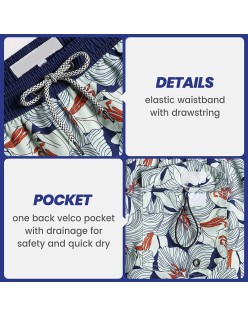 Swimwear men's swimsuits Unisex Classic Fit Fashion Colorful Quick Dry Casual Beach Shorts luxury Floral Swimming Trunks