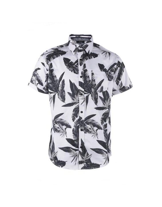 100% cotton summer Digital printing aloha vacation hawaiian shirts for men