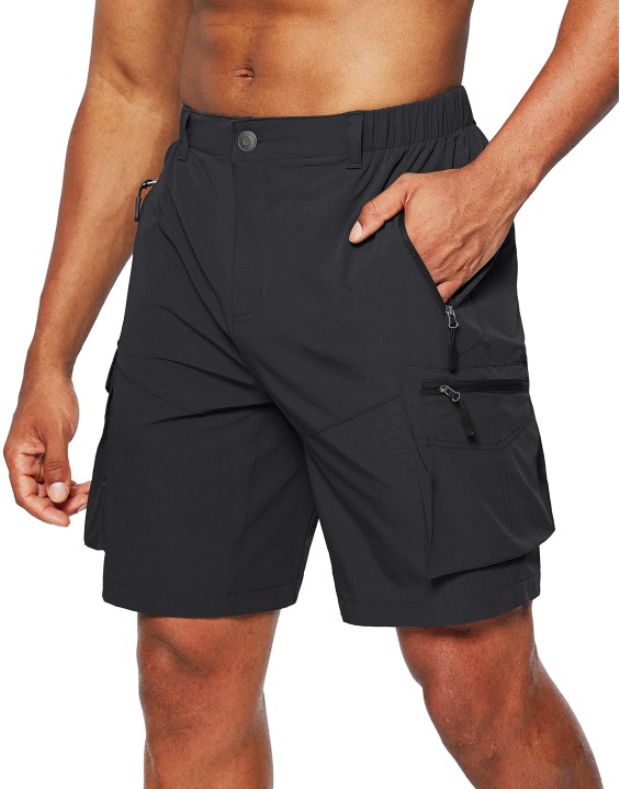 Men's Hiking Shorts Quick Dry Outdoor Travel Shorts for Men with Multi Pocket for Fishing Shorts