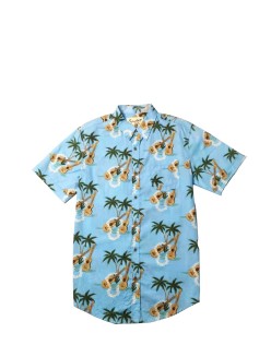 Summer Fashion Short Sleeve Recycled Cotton Rayon Hawaiian Shirt