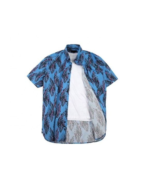  Summer Men's Hawaiian Shirt High Quality Male Blouse Stylish New men's European size printed Hawaiian short sleeve shirt