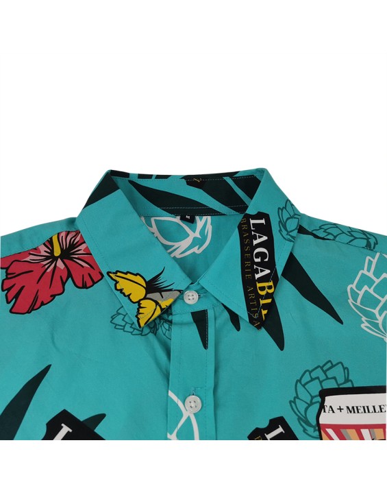  Summer Men's Hawaiian Shirt High Quality Male Blouse Stylish New men's European size printed Hawaiian short sleeve shirt