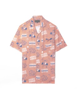 100% Cotton Fabric All Over Printed  Hawaiian Shirt for Men