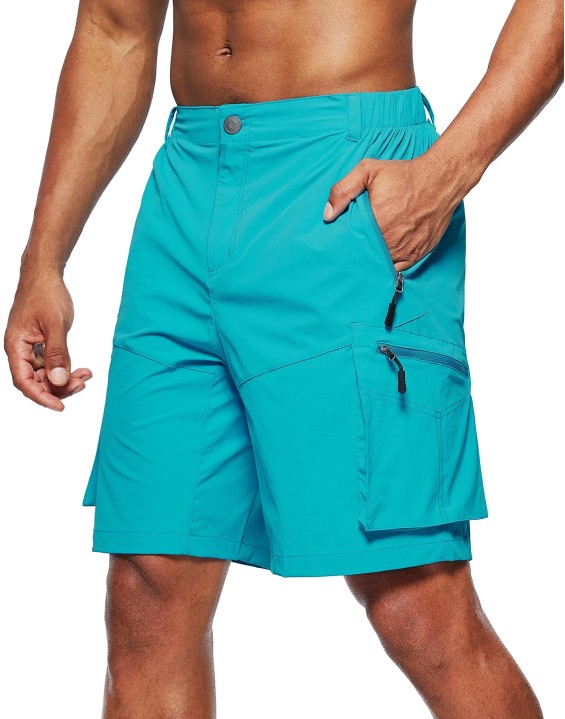 Quick Dry Board Swimming Shorts for Men UPF50+ Fishing Hiking Beach Short with Multi Pockets