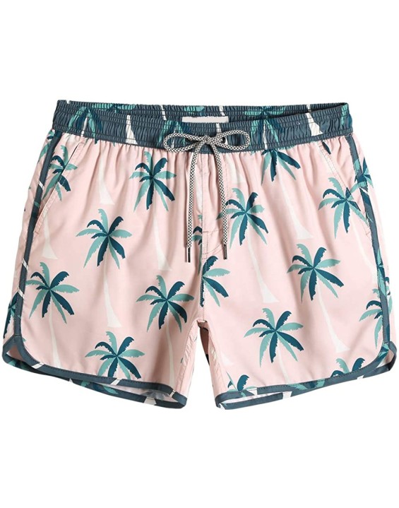 soft swim wear breathability board shorts with pattern hawaiian beach shorts