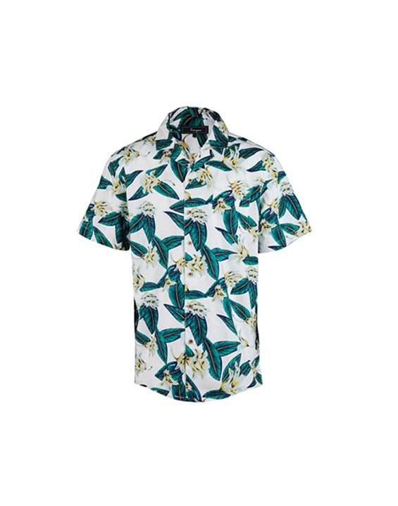 New Look  Printed Causal Designed Hawaiin Sky Blue Shirts Aloha For Men