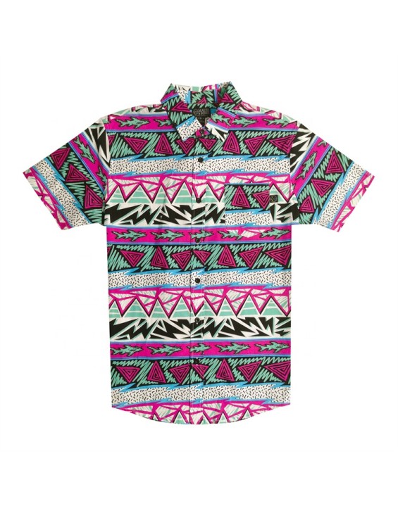 Fashion Short Sleeve Mens Beach Wear Shirt