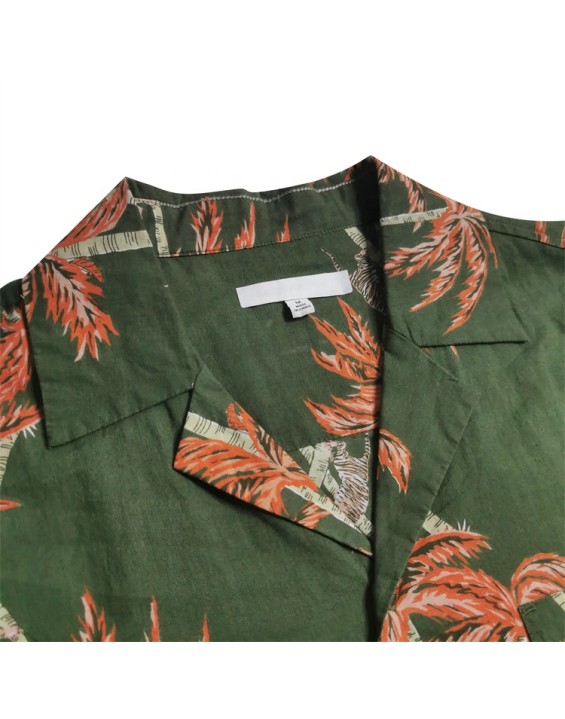 Print Hawaiian Beach Shirt For Men