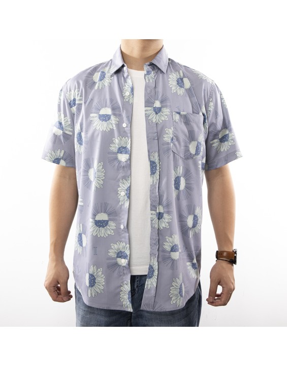 2023 beach shirt summer floral cotton vintage  Hawaiian loose print men's shirt