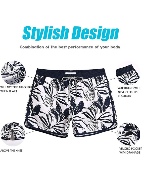 Print beach shorts stripe fitness quick dry gym shorts beach wear swimwear swim trunk print surf swim shorts for men