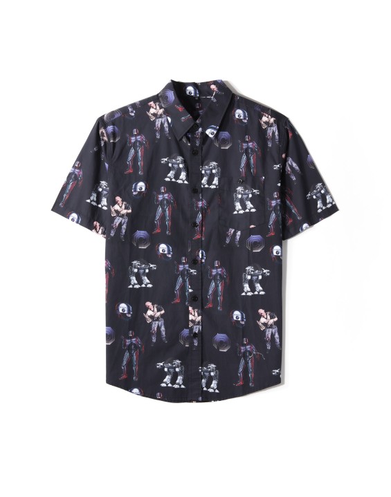 Print Tiki Shirts Hawaii Style Button Up Cotton Fabric Hawaiian Shirts