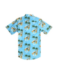 Summer Fashion Short Sleeve Recycled Cotton Rayon Hawaiian Shirt